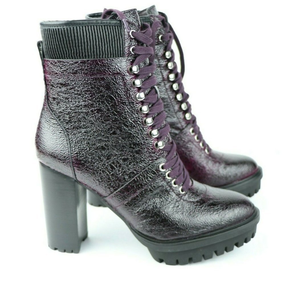 Vince Camuto Women's Ermania Lace Up Combat Boots